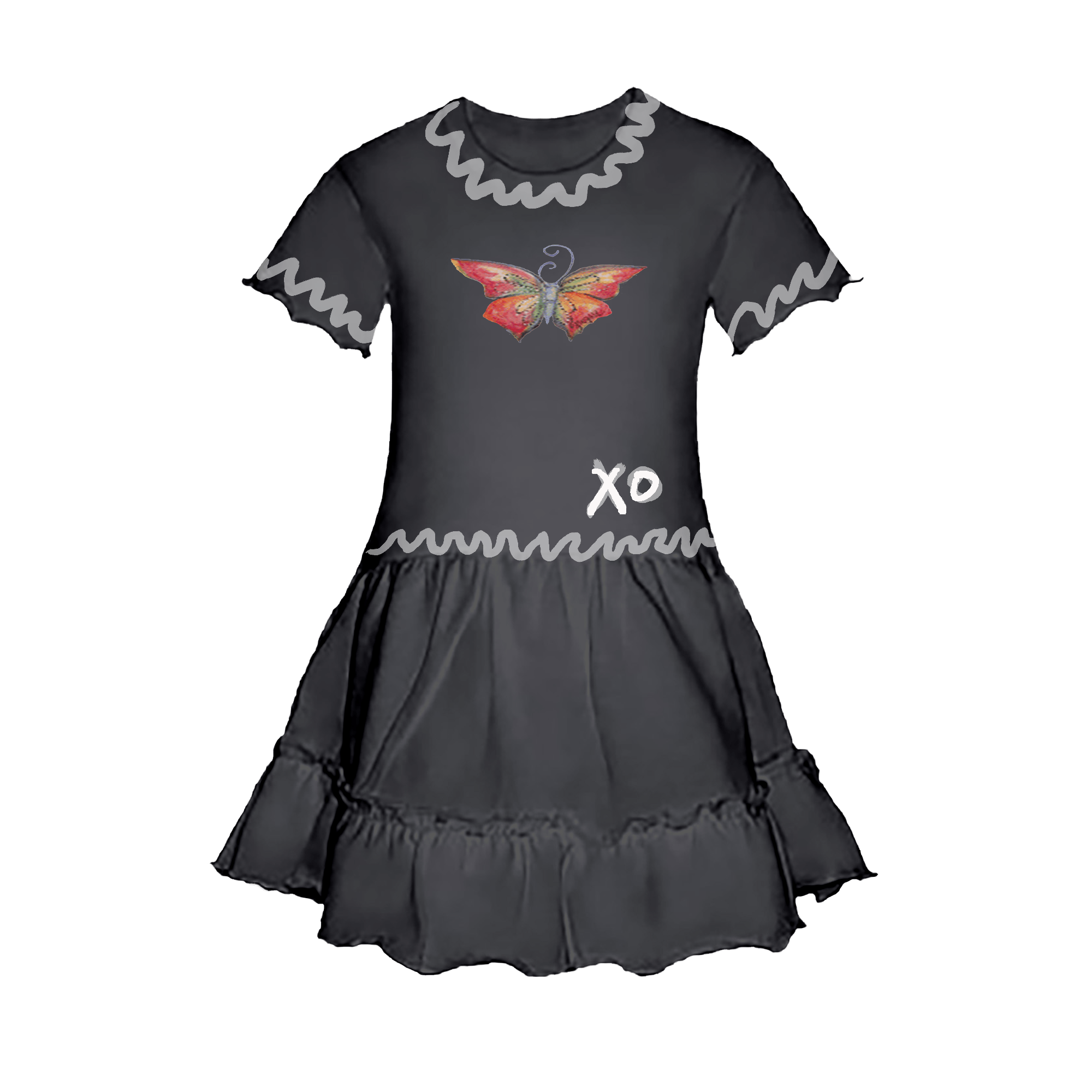 Infant Ruffle Dress by Jengers , all in one infant dress