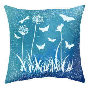 Add a splash of color, Hand Painted Accent Pillow Cover,
