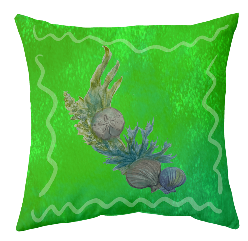 Hand Painted Accent Pillow Cover